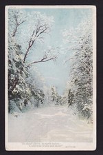 c1916 Whittier & Lowell Quotes Winter Pocono PA? set of 6 landscape postcards picture