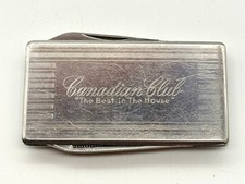 Vintage Canadian Club Money Clip Knife The Best In The House Stainless Japan picture