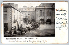 c1960s Beaufort Hotel Monmouth Stagecoach Vintage Postcard picture