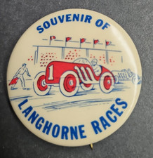 Vintage 1938-1939 RARE Souvenir of Langhorne Auto Races. RARE picture