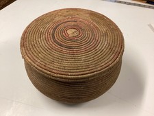 Old Ngarrindjeri Australian Aboriginal Grass Grass Fiber Basket picture