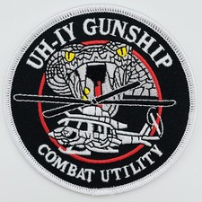 Bell® UH-1Y Huey Gunship Patch – 3.5in, Iron-On/Sew On, Officially Licensed picture