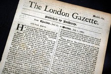 EARLY Rare 17th Century 359 Years Old Plague Era LONDON GAZETTE 1667 Newspaper   picture