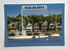 Oak Bluffs Marthas Vineyard Massachusetts Postcard Cottage City of America picture