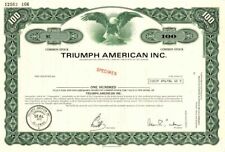 Triumph American Inc. - Specimen Stocks & Bonds picture
