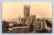 RPPC Gloucester Cathedral Church of St. Peter Real Photo Postcard picture