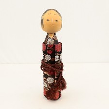 VTG 1990 USAF Farewell Kokeshi Scroll Doll Space Command Japan Militaria picture