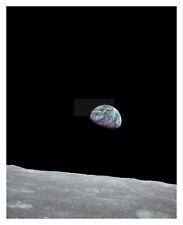 APOLLO 8 EARTHRISE FROM THE MOON 8X10 NASA PHOTO picture