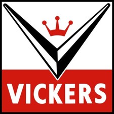 VICKERS Gasoline V w/ Crown Logo NEW Sign 28