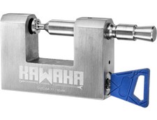 KAWAHA 71/60KD-3K Stainless Steel D-Shaped Heavy Duty Padlock with Key for Door, picture