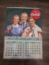Vintage 1941 Coca-Cola Calendar Sheet 