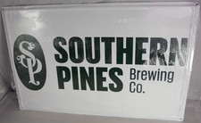 Southern Pines Brewing Co. NC Tin Tacker Brewery Aluminum Sign 11.5x18