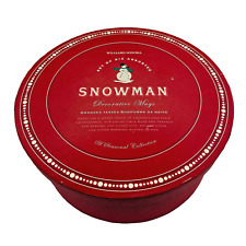 Williams Sonoma Snowman Christmas Mugs Cocoa Coffee White 2006 New Set of 5 picture