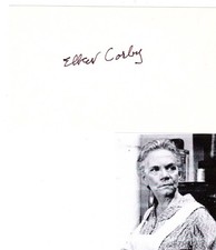 Ellen Corby signed card  Grandma Walton picture