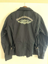 Harley-Davidson Lady’s American Legend Winged Eagle Black Nylon Jacket. Large picture