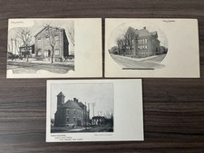 Lot of 3 Antique Postcards Phillipsburg NJ School Church E.D. Vogel picture