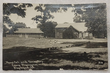 RPPC Hospital and Dormitory Camp Algonquin Illinois Sunbathing c1936 Postcard picture