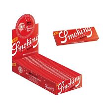 Smoking Medium 1 1/4 Red Thinnest Rolling Papers - Box of 25 picture