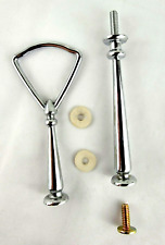 Replacement Metal 2-Tier Handle in Silver Tone for Tidbit Serving Tray Hardware picture
