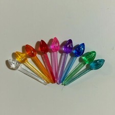 MINI TWIST PIN LIGHTS BULBS 100 Ceramic Christmas Tree PEGS VINTAGE picture