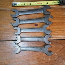 1920s-1940s Vlchek V Shield Logo Lot Of 5 Open End Wrenches picture