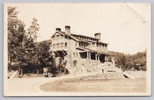 Vintage Custer SD Postcard President Coolidge House Black Hills Posted 1928 RPPC picture