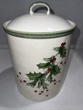 Lennox  Holiday Gathering Holiday Berry Christmas Cookie Jar picture