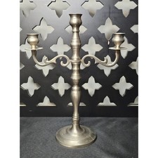 Vintage Three Arm Pewter Candelabra picture