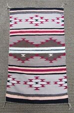 Vintage Navajo Indian Rug Textile Weaving Wall Hanging Geometric Design Symbols picture