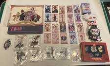 Hazbin Hotel Large Lot Japanese Cards Plush Standees File Watch Pins Bandai picture