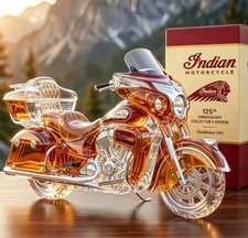 NEW Wine Decanter Motorcycle Glass Whisky Decanter Bottles Vintage Liquor 350ML picture