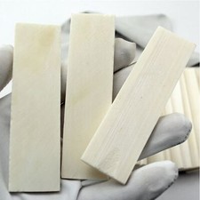 2PCS Buffalo Bovine Bone Knife Handle Sword Gun Scales Slabs DIY Making Material picture
