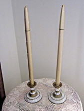 Vintage RONSON Butane Candles, Brushed Champagne, Starburst Pre-owned picture