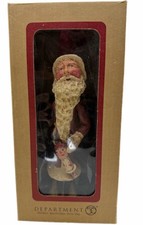Department 56 Poliwoggs Santa Figurine Christmas Folk Art Primitive Resin Boxed  picture