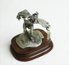 “Dance of the Eagles Cree” 1981 Chilmark Pewter Sculpture by Michael Boyett picture
