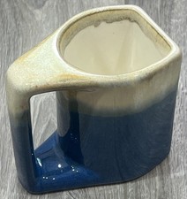 Stacking Rodolpho Padilla Style Blue MCM Drip Glaze Pottery Mug - Replacement picture