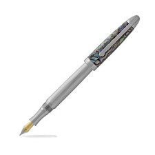 Laban Abalone - Fountain Pen - Lined Barrel With Abalone Cap - Medium Point NEW picture
