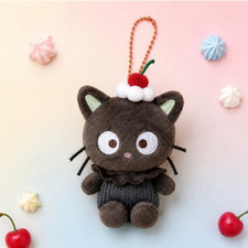 Sanrio Characters Plush Doll Dessert Chococat 10cm Key ring Chain Bag charm picture