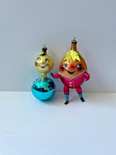 2 VTG Italian  Ornaments – Humpty Dumpty & & Turquoise Character Boy De Carlini picture
