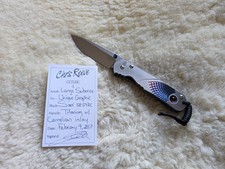 Vintage Chris Reeve Classic Large Sebenza Unique Graphics With Gem Inlay. picture