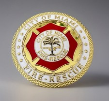 City Of MIAMI FIRE RESCUE Challenge Coin ·IN STOCK· ·FAST SHIPPING· ·NEW· picture