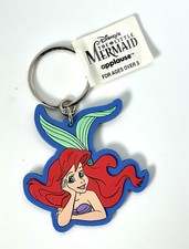 Vintage Disney “Little Mermaid” ARIEL Vinyl Keychain Keyring Applause - New picture