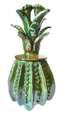 Glazed Pineapple - Home Decoration - Mexican Folk Art - 11 IN/28CMS - Green picture