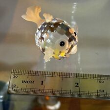 Authentic Swarovski Crystal Miniature Mini Blowfish Puffer Fish 2” Inches Signed picture