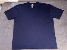Harley Davidson Blank T Shirt Mens 4XL Navy R.K. Stratman USA Made NOS VTG picture