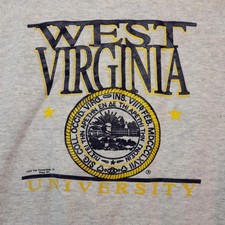 WVU Sweater Men Large West Virginia Mountaineer 1980 Tultex picture