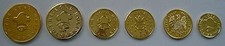 MORMON GOLD SET 6 pc SALT LAKE CITY UTAH MISSIONARY BRIGHAM YOUNG picture