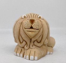Vintage Artesania Rinconada Uruguay Tawny Lion Art Pottery Figurine Signed picture