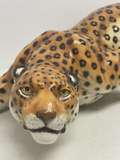 Italian Ceramic Leopard by Giovanni Ronzan - 22 Inches - Hollywood Regency picture