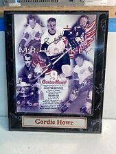 Vintage Signed Picture Red Wings #9 Mr. Hockey Gordie Howe 32 Years 975 Goals picture